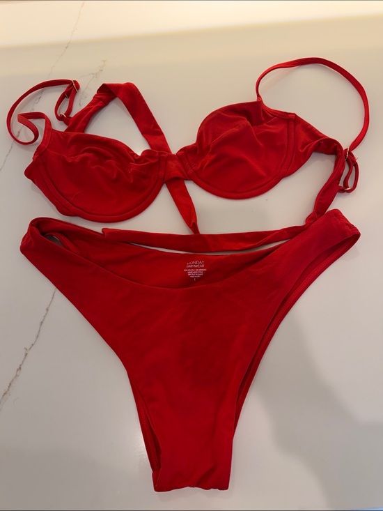 Monday Swimwear Other - Monday Swimwear Red Underwire Bikini Set - Women Swim